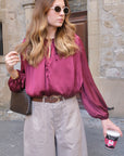 Blouse ANASTASIA - Bordeaux