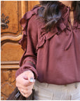 Blouse CLARA - Marron