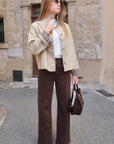 Jeans LIVIA - Marron