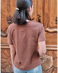 T-shirt LEÏA - Marron