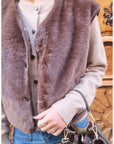 Gilet BELLA - Marron