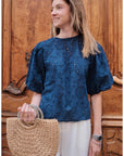 Blouse OLGA - Marine 🇮🇹