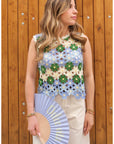 Top LILY - Bleu