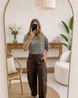 Pantalon LUCIE - Marron 🇮🇹