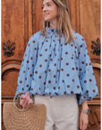 Blouse NAÏA - Bleu 🇮🇹