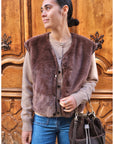 Gilet BELLA - Marron