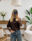 Pull GIUSEPA - Marron
