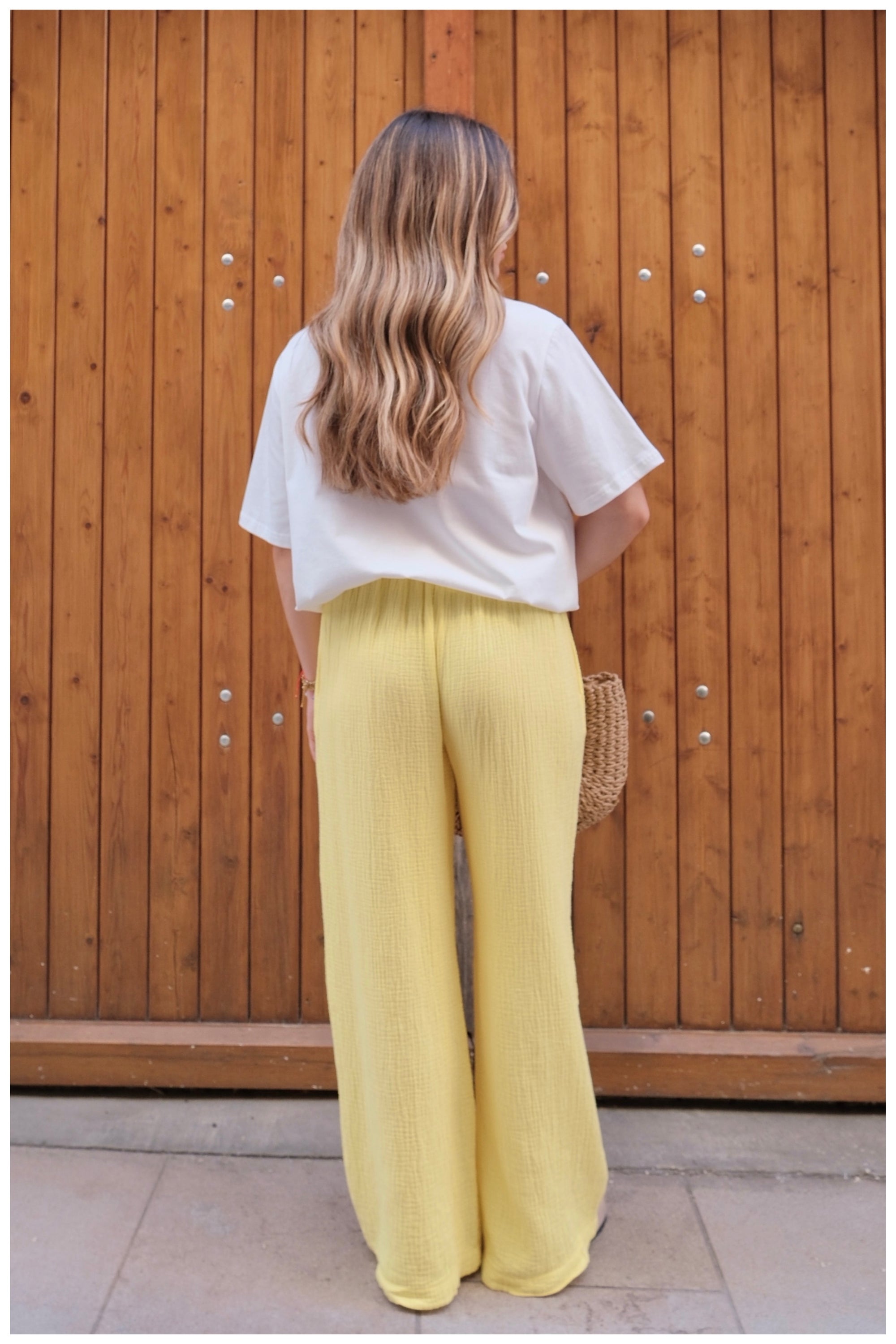 Pantalon LUNA - Jaune 🇮🇹