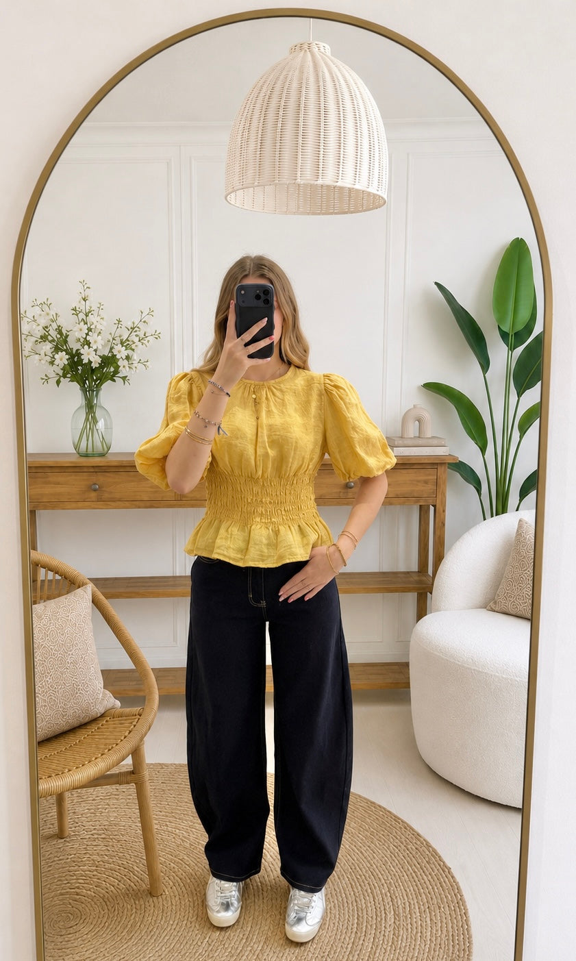 Blouse DALIA - Jaune 🇮🇹