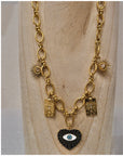 Collier charms - Noir