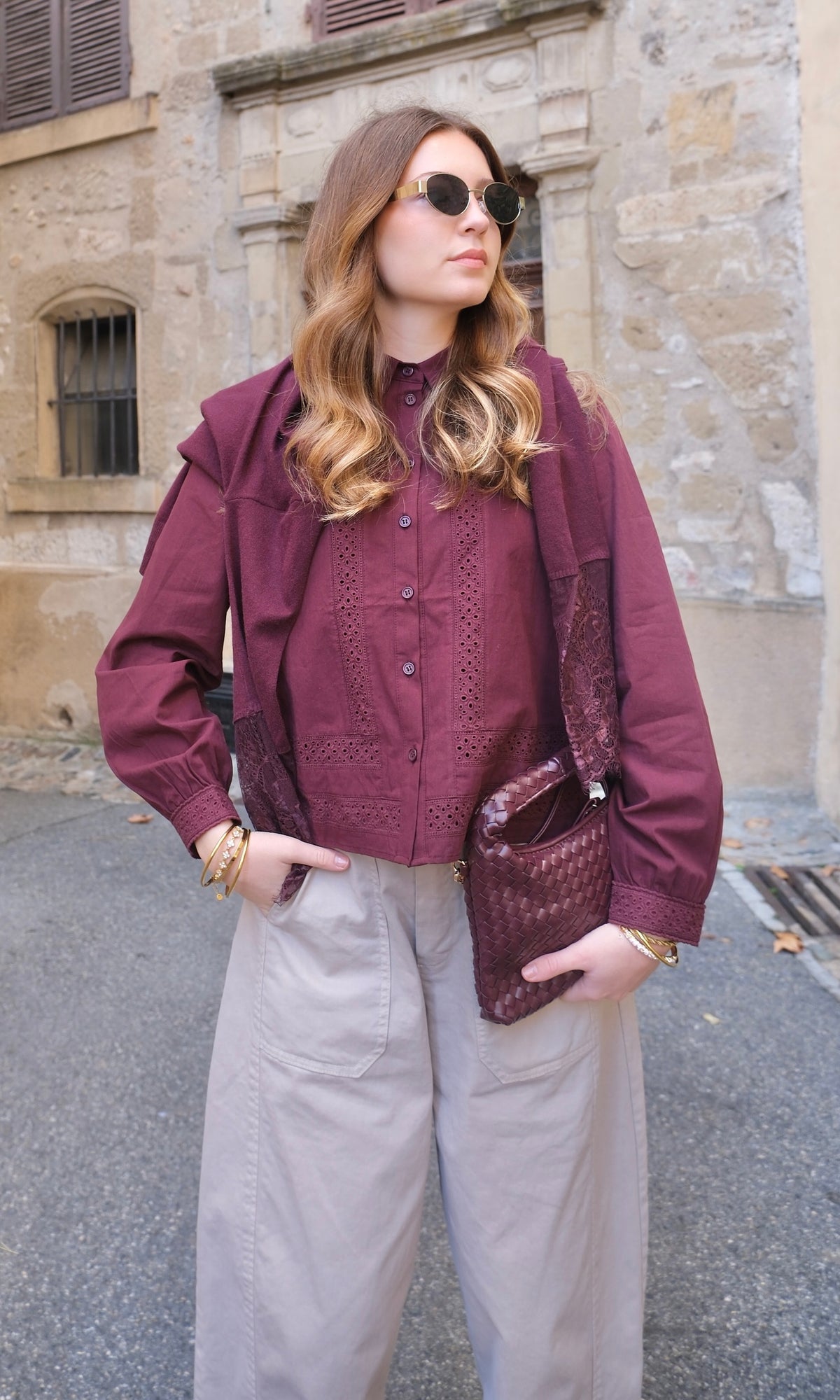 Blouse LYDIA - Bordeaux