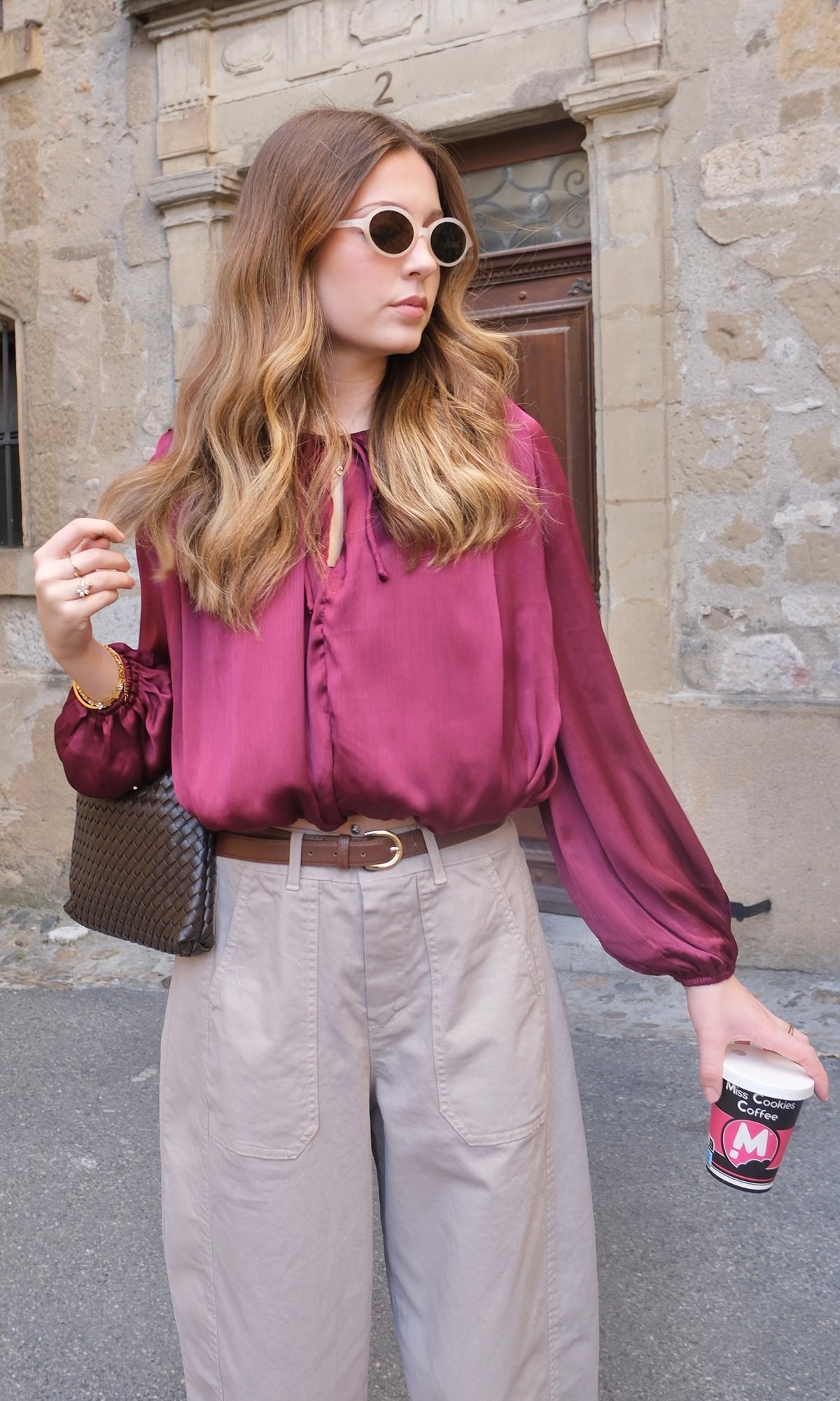 Blouse ANASTASIA - Bordeaux