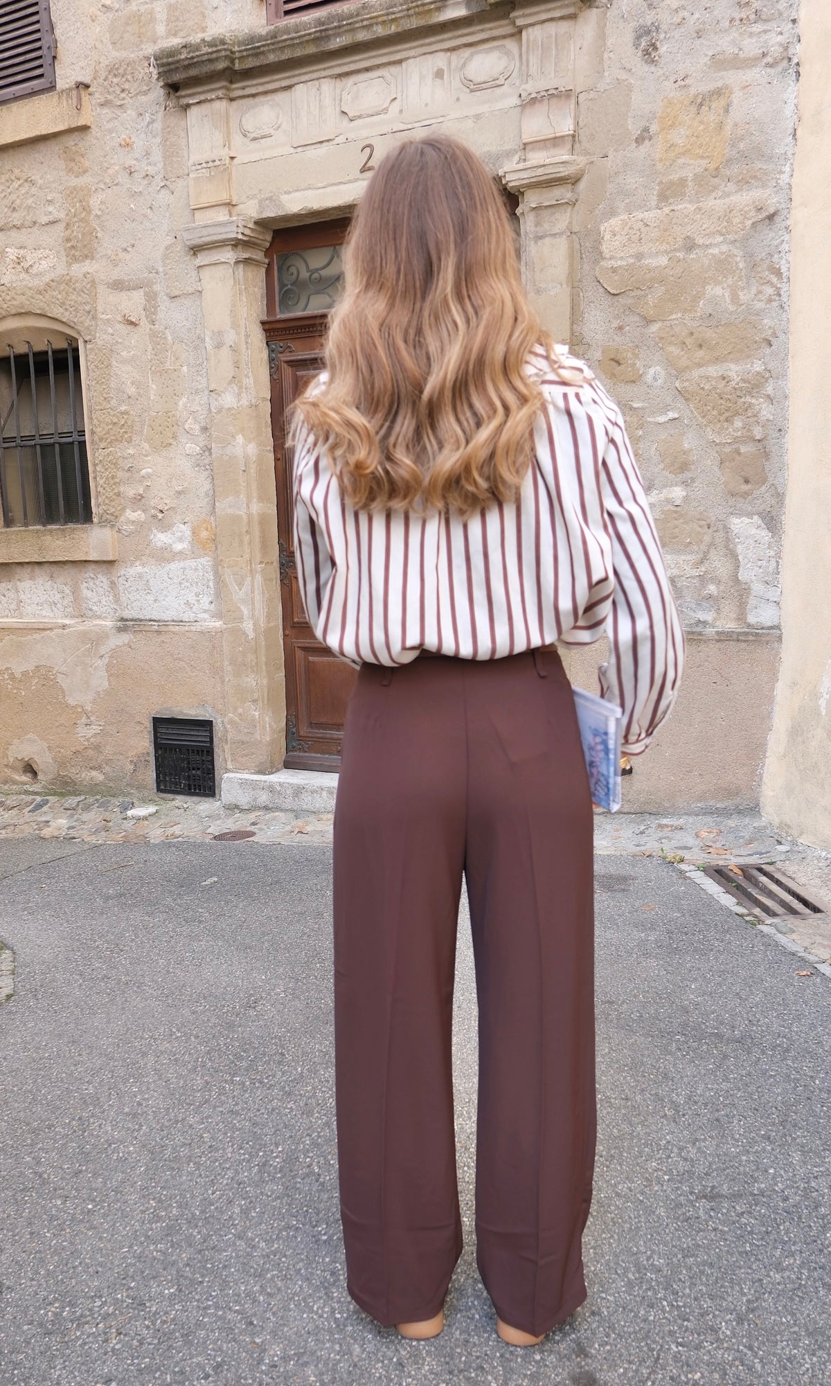 Pantalon LINA - Chocolat