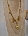 Collier charms - Doré