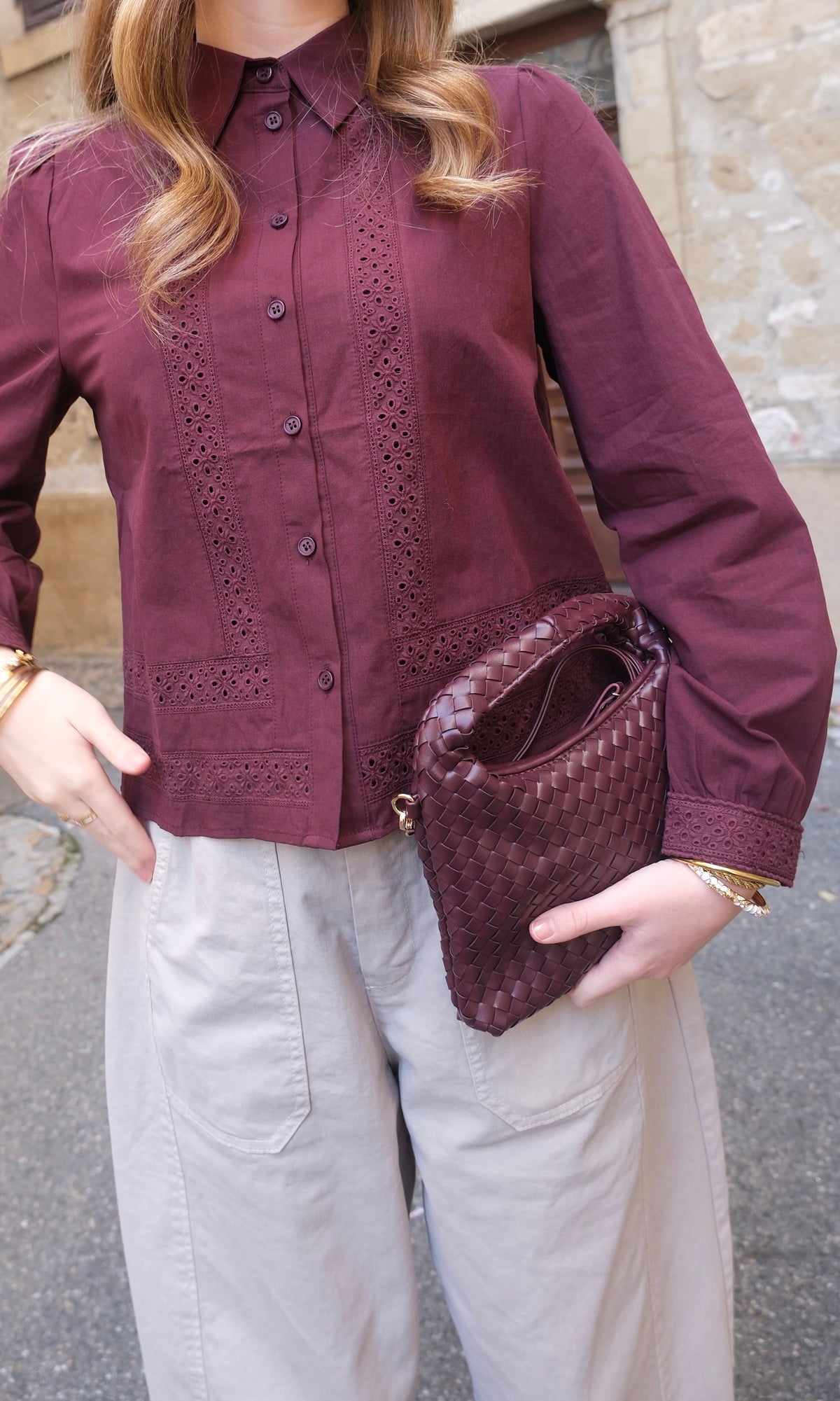 Blouse LYDIA - Bordeaux