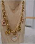 Collier charms- Rose