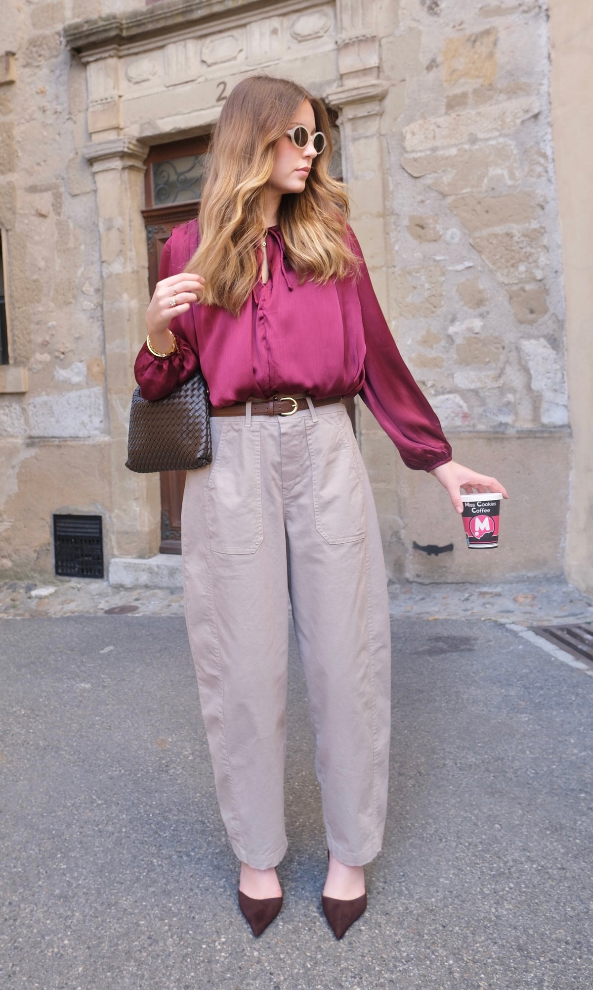 Blouse ANASTASIA - Bordeaux
