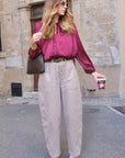 Blouse ANASTASIA - Bordeaux