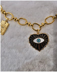 Collier charms - Noir