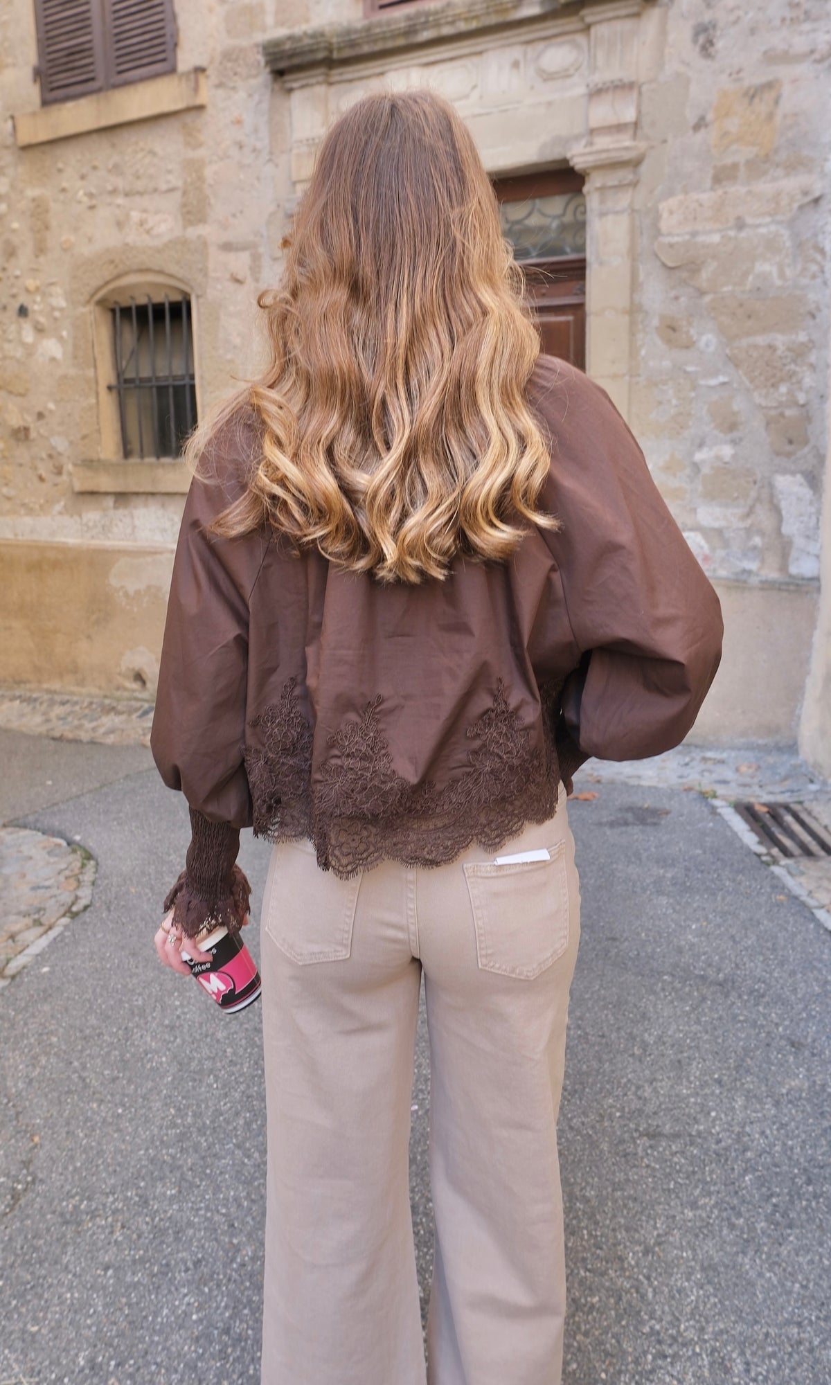 Blouse VICTORIA - Marron