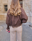 Blouse VICTORIA - Marron