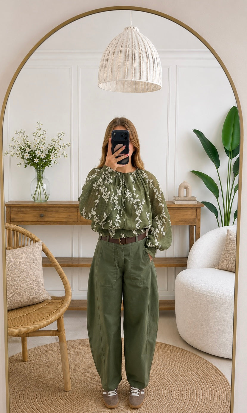 Pantalon LUCIE - Vert 🇮🇹