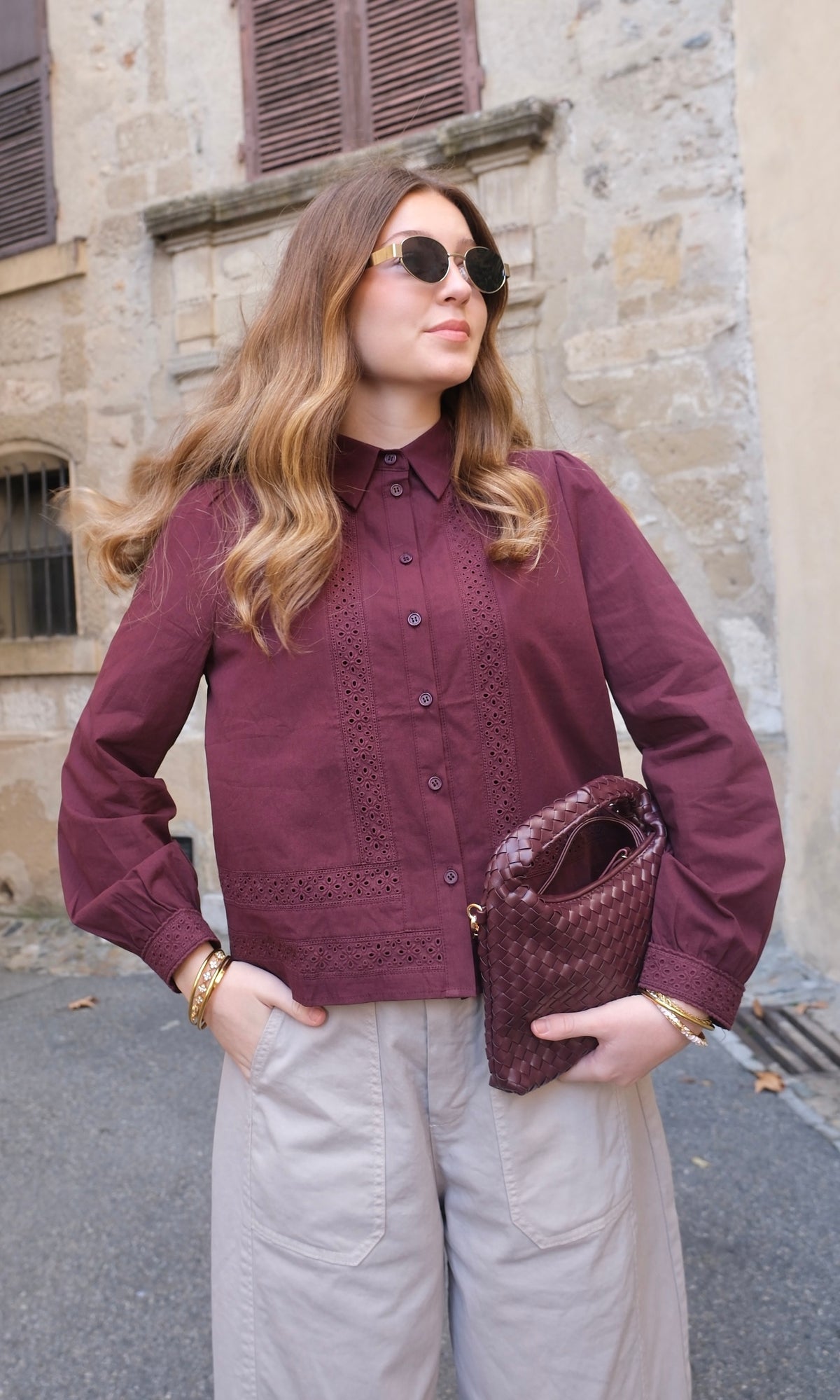 Blouse LYDIA - Bordeaux