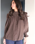 Chemise FLAVIE - Marron 🇮🇹