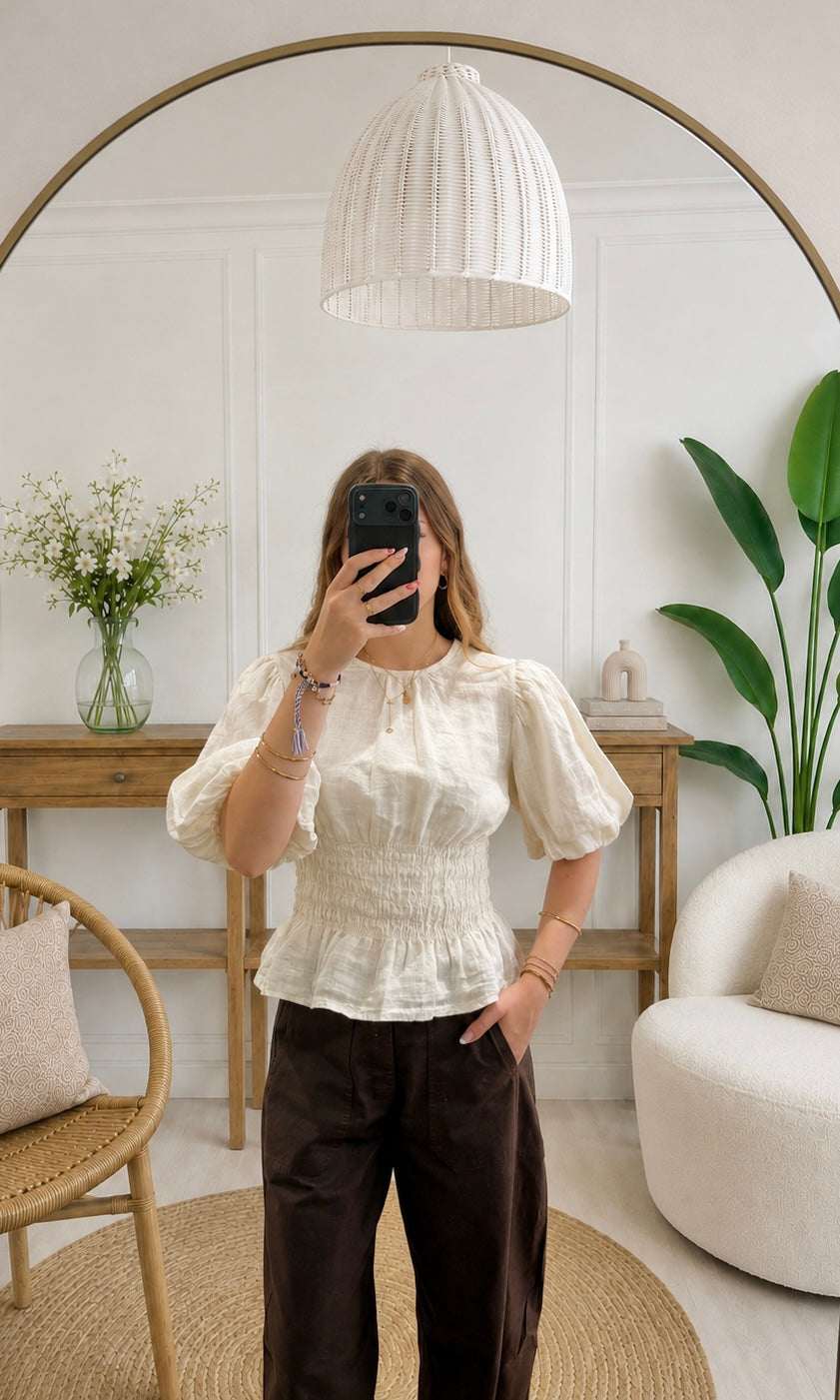 Blouse DALIA - Crème 🇮🇹
