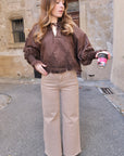 Blouse VICTORIA - Marron