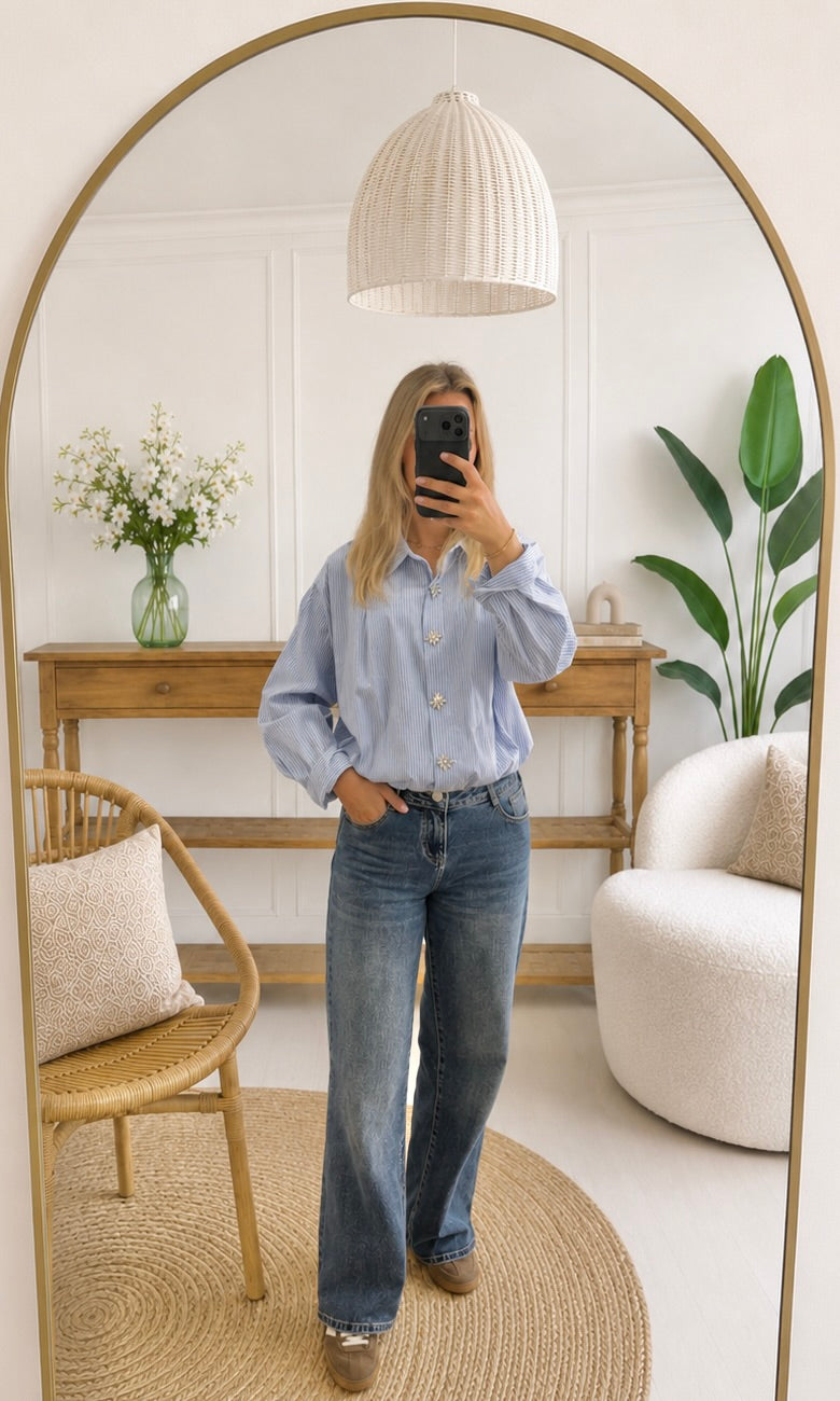 Chemise ERINE - Bleu 🇮🇹