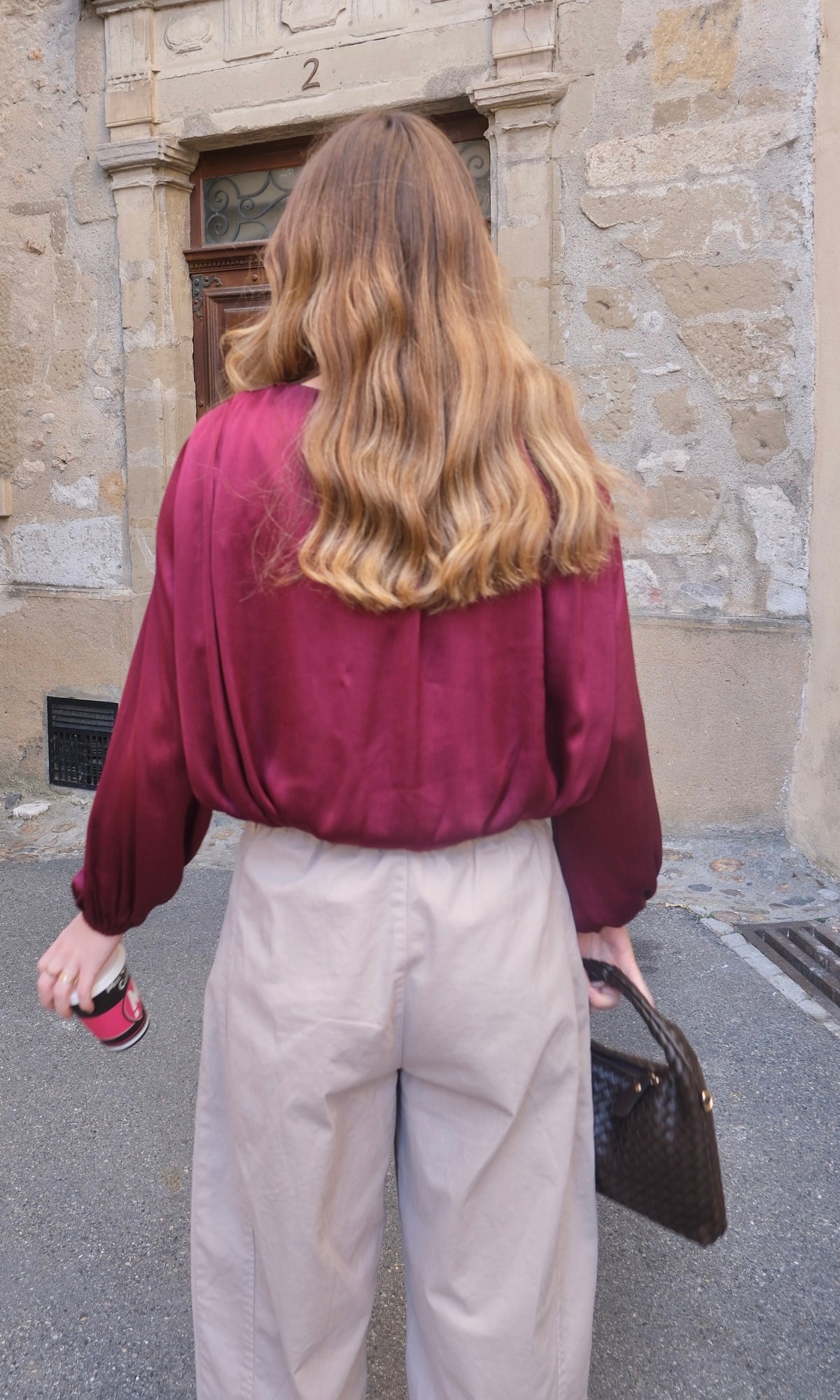 Blouse ANASTASIA - Bordeaux