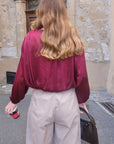 Blouse ANASTASIA - Bordeaux