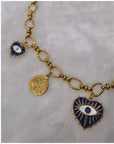 Collier charms - Bleu marine