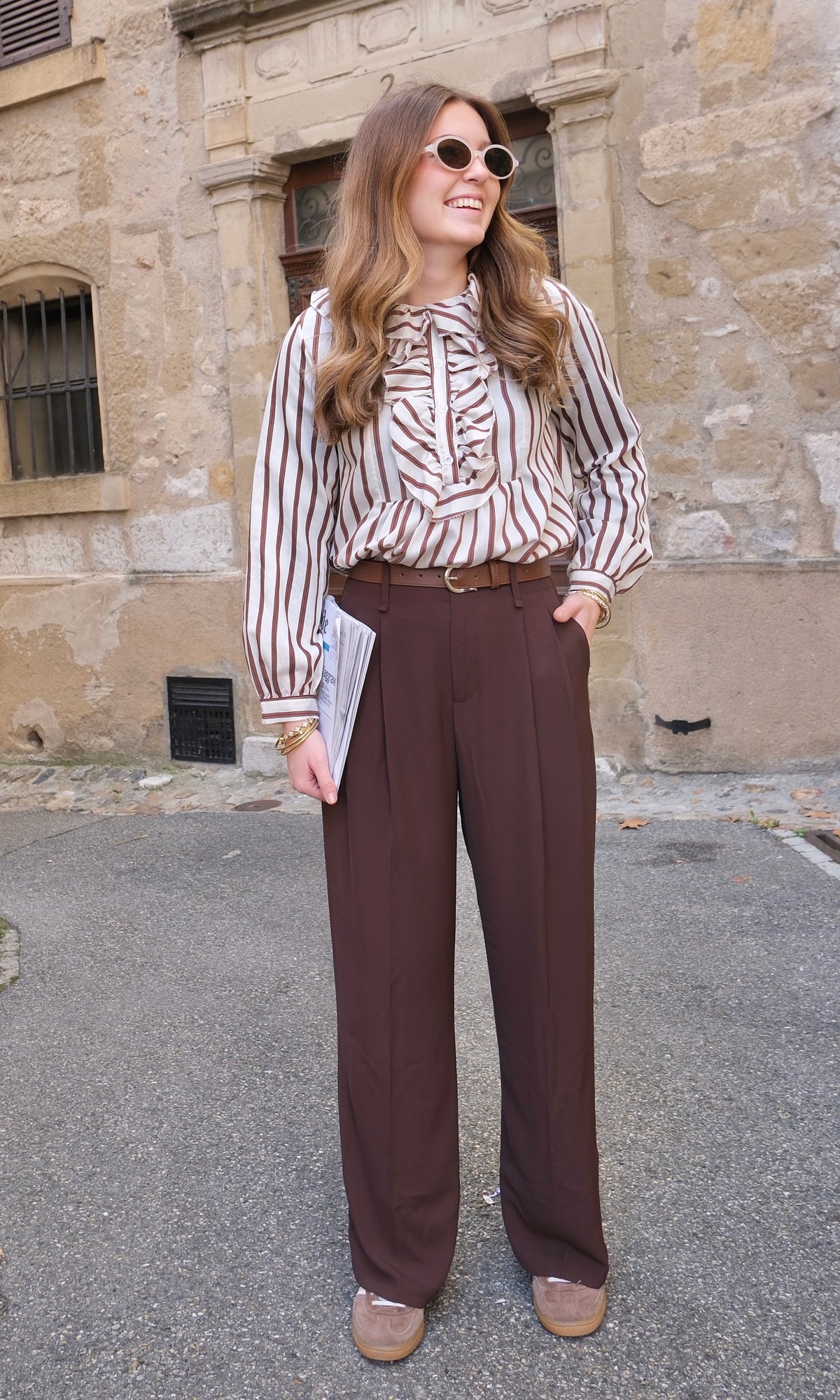 Blouse TANIA - Marron 🇮🇹