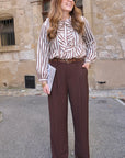 Blouse TANIA - Marron 🇮🇹