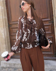 Blouse OCÉANE - Marron