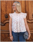 Top AMANDINE - Blanc