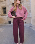 Pantalon LUCIE - Prune 🇮🇹