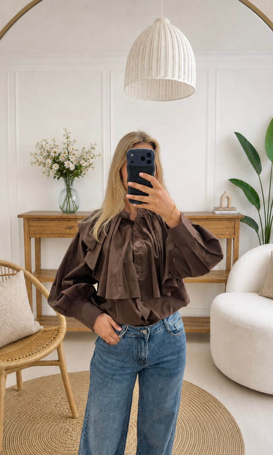 Chemise LOUCIANA - Marron