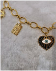 Collier charms - Noir