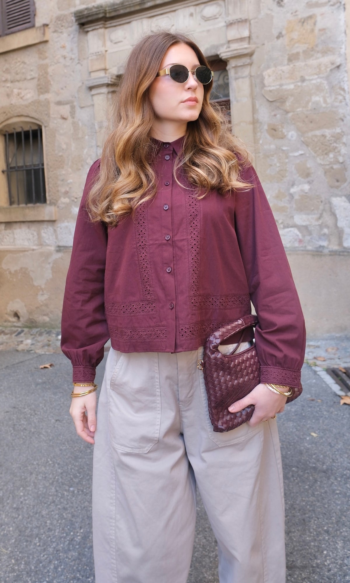Blouse LYDIA - Bordeaux
