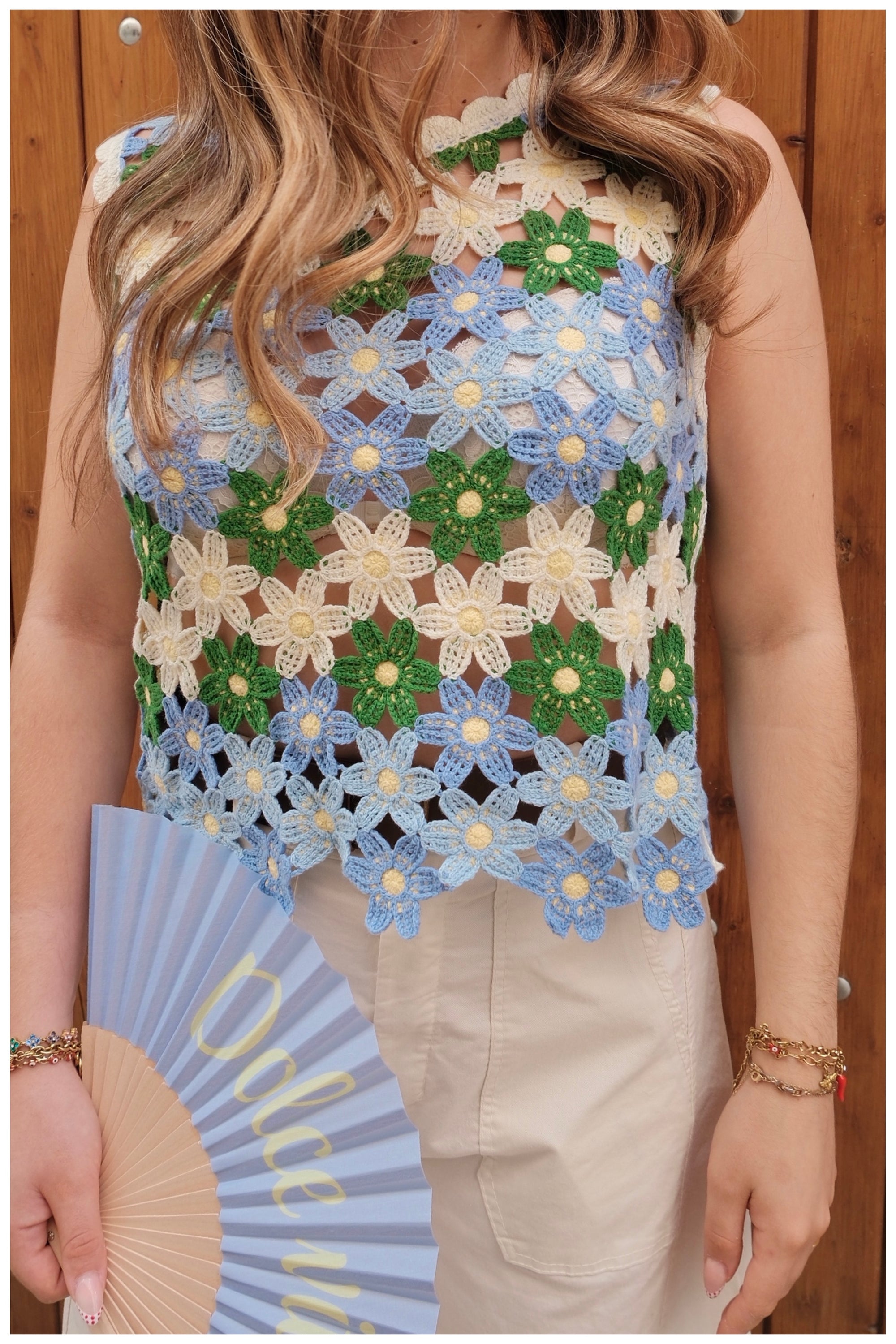 Top LILY - Bleu