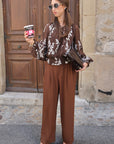 Blouse OCÉANE - Marron