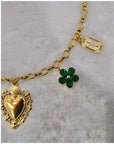Collier charms - Vert