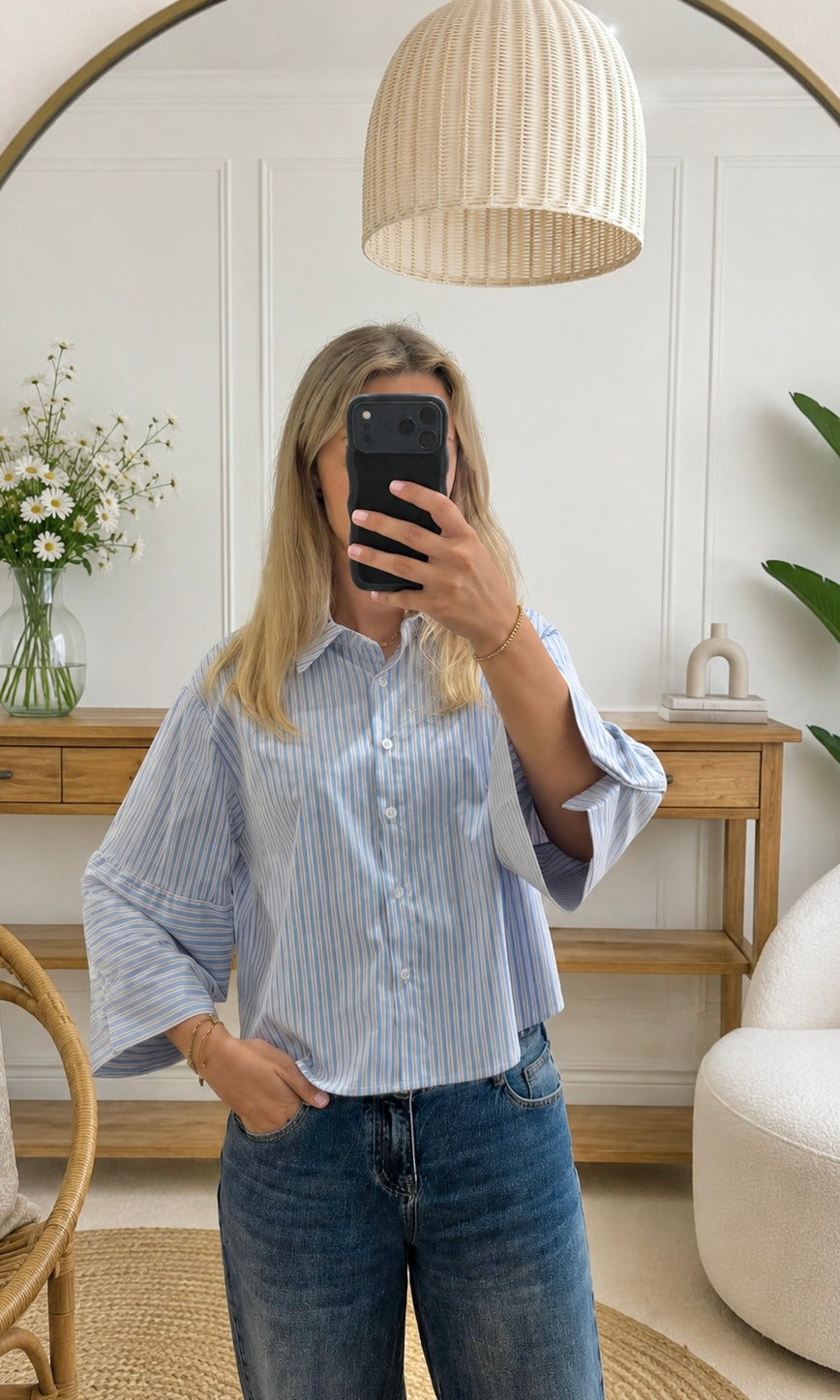 Chemise JULIETTE - Bleu 🇮🇹