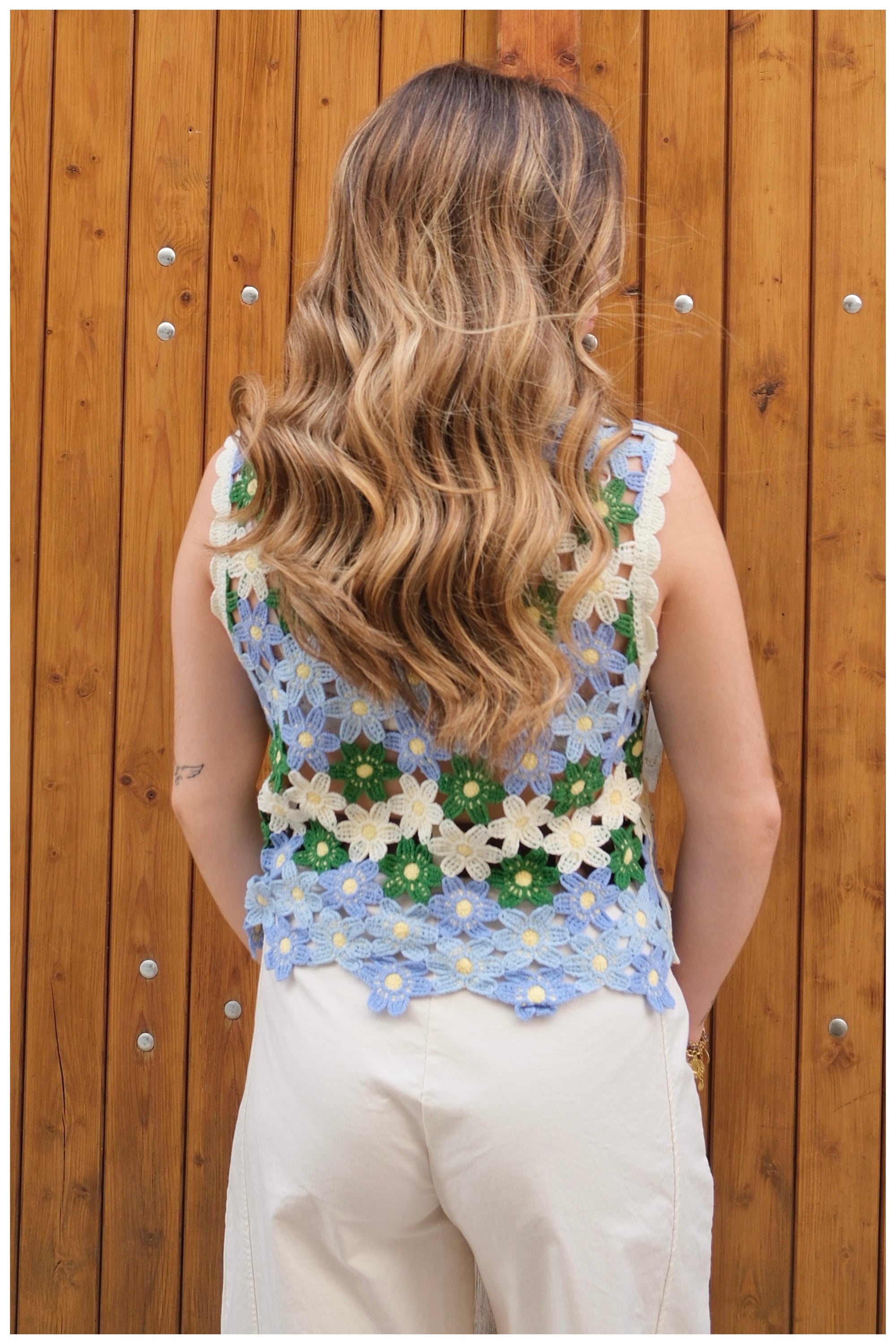 Top LILY - Bleu