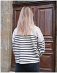 Pull AVA - Blanc et noir