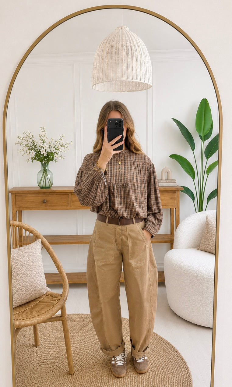 Pantalon LUCIE - Camel 🇮🇹