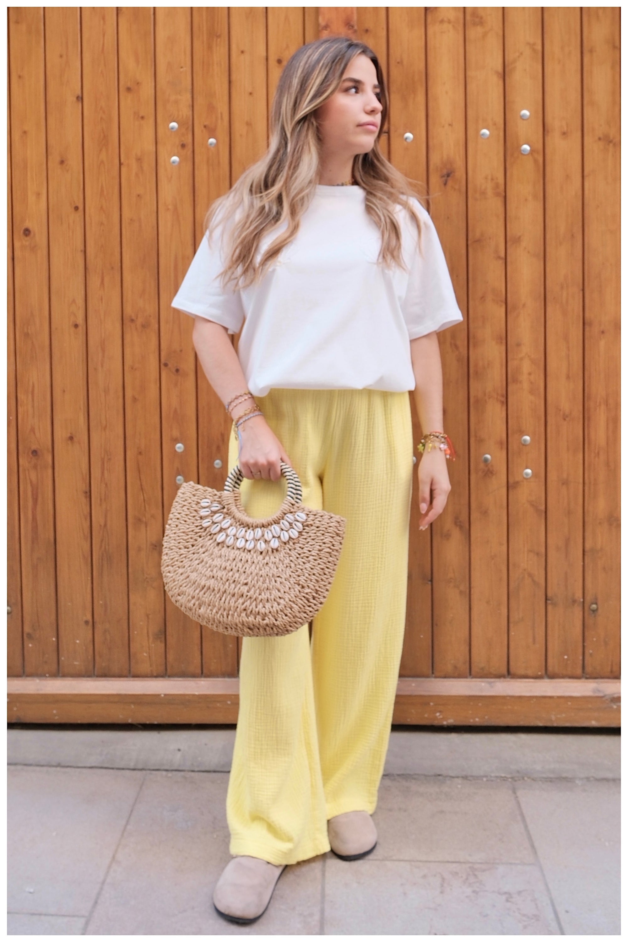 Pantalon LUNA - Jaune 🇮🇹